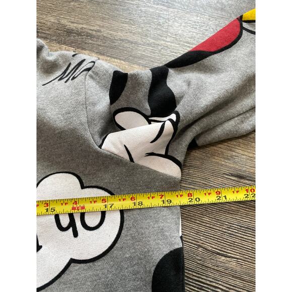 Disney Mickey Mouse Cropped Sweatshirt with Hoodie Size S - Picture 5 of 7